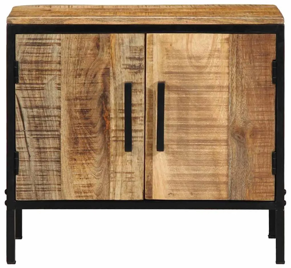 Mesa de Cabeceira 50x30x45 cm Madeira Maciça de Mangueira