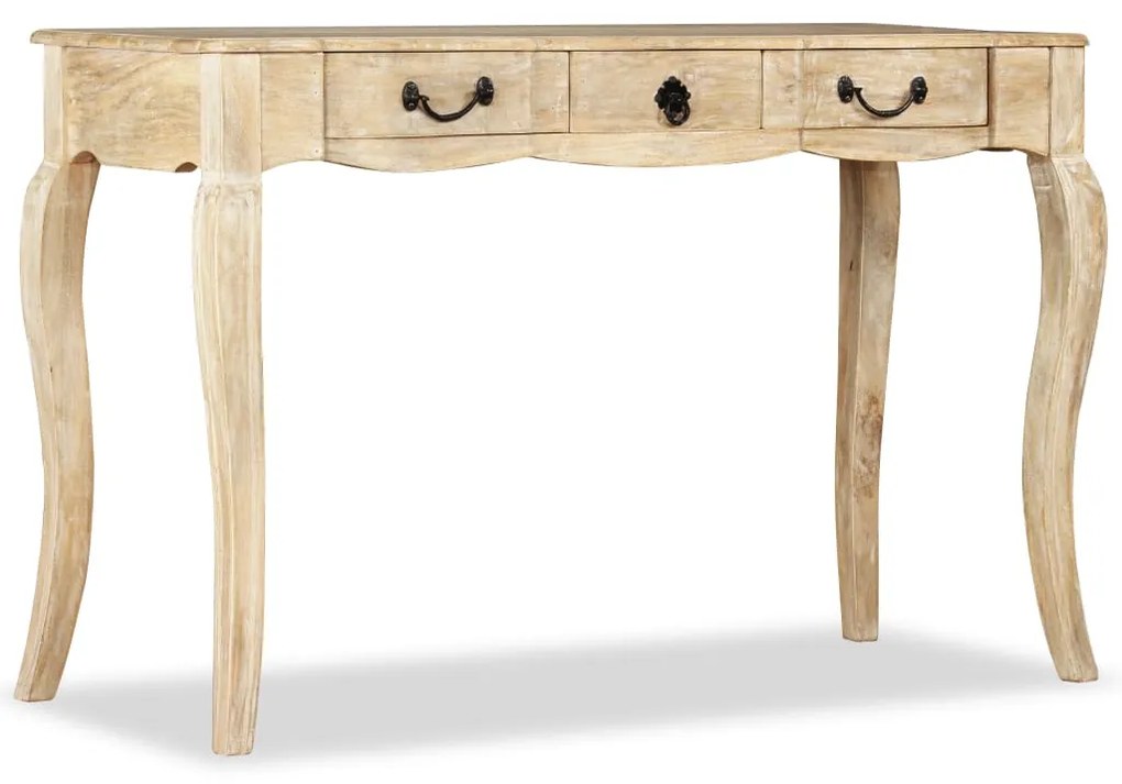 vidaXL Mesa consola madeira de mangueira maciça 120x50x80 cm