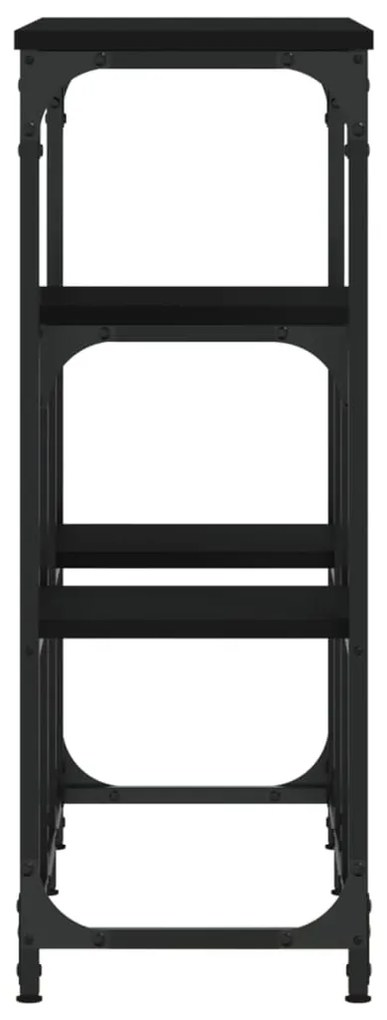 Mesa consola 89,5x28x76 cm derivados de madeira preto