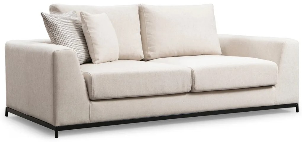 Sofá de 2 Lugares Line – Bege – 201 cm x 102 cm x 84 cm