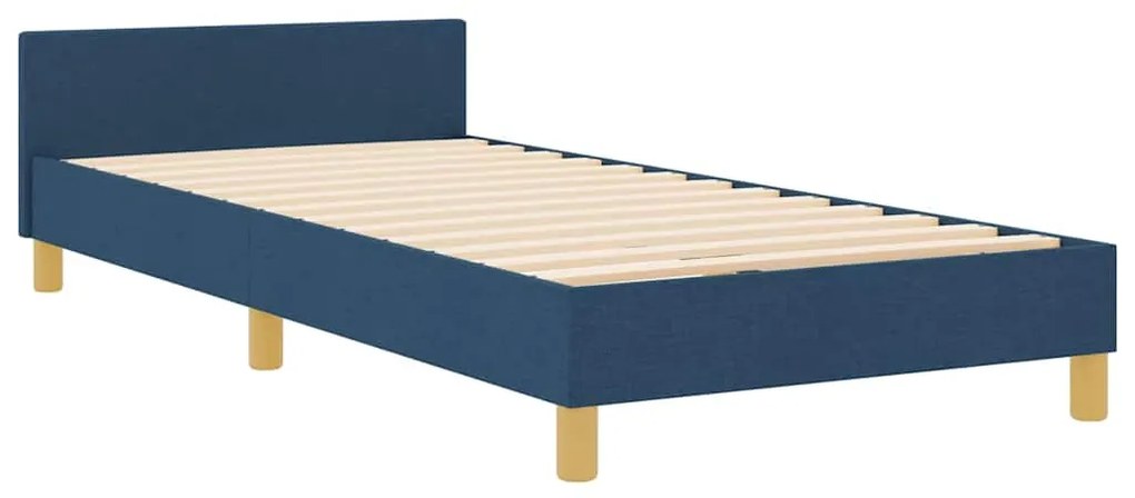 Cama vidaXL Azul 90x200 cm Tecido
