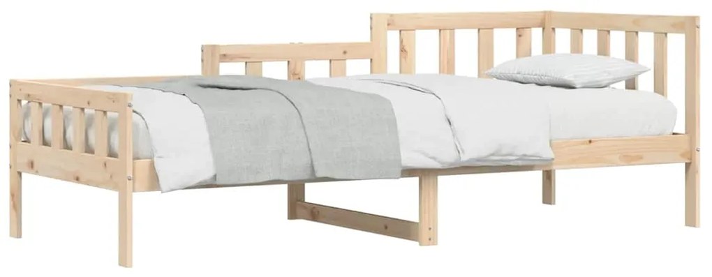 Sofá-cama sem colchão 80x200 cm madeira de pinho maciça