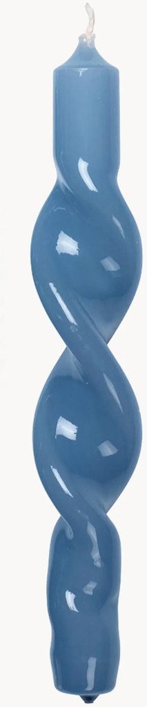 Velas cónicas artesanais Twist, conjunto de 2