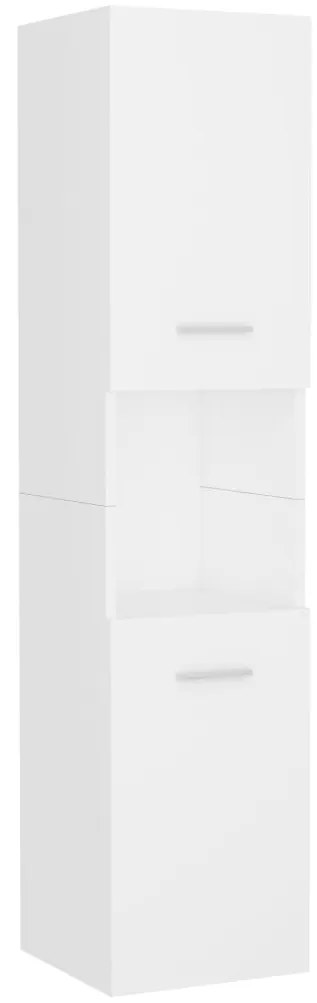 Conjunto de móveis de casa de banho derivados de madeira branco