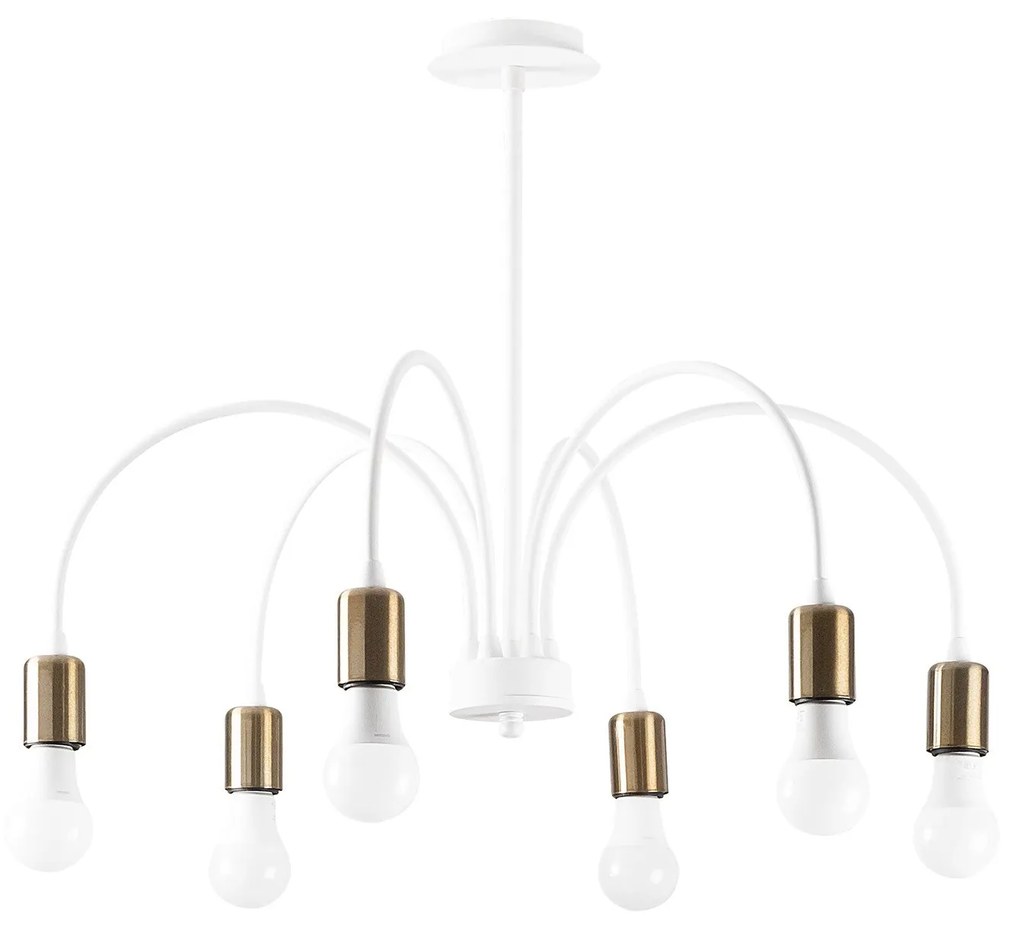 Candeeiro de Teto Sorek – Branco – 68 x 68 cm