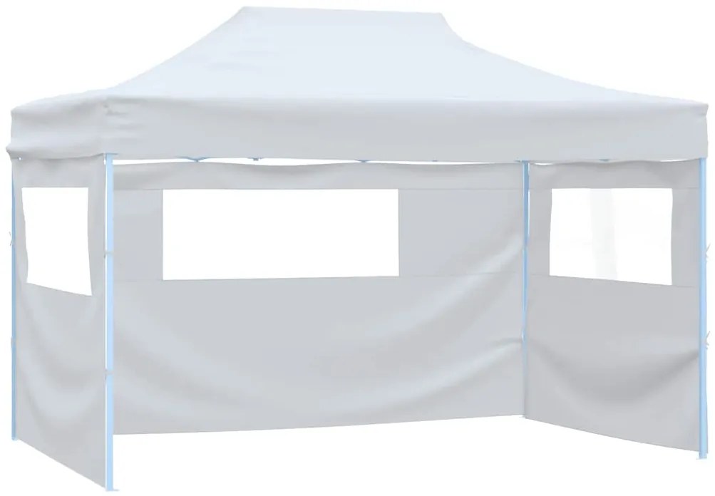 Tenda dobrável profissional festas 4 paredes 3x4m aço branco