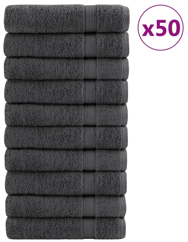 Toalhas de mãos premium SOLUND 50pcs 50x100cm 600gsm antracite