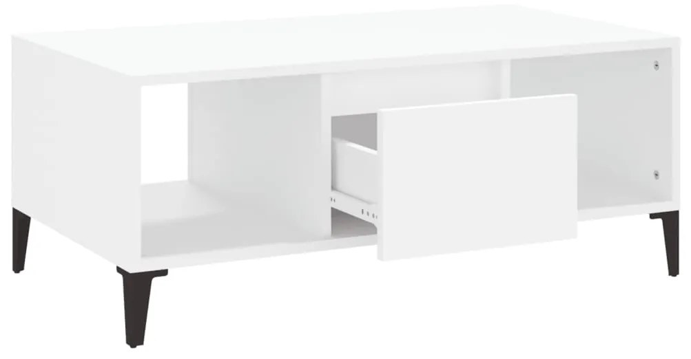 Mesa de centro 90x50x36,5 cm derivados de madeira branco