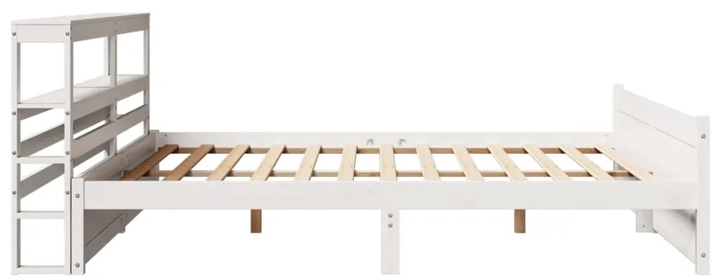 Estrutura de cama c/ cabeceira sem colchão 180x200 cm branco