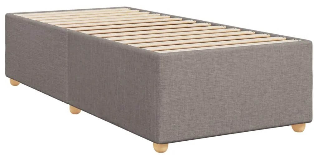 Estrutura cama sem colchão 90x200 cm tecido cinza-acastanhado