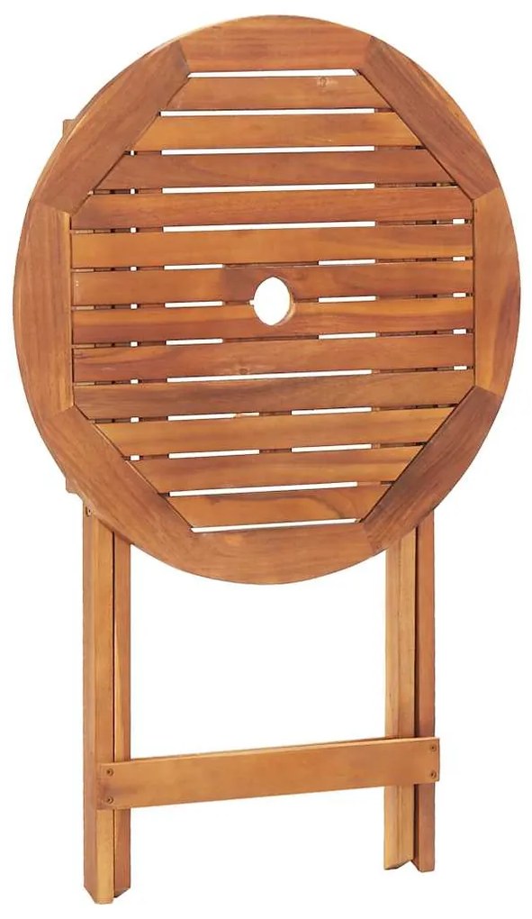 Mesa de jardim dobrável 60x75 cm madeira de acácia maciça