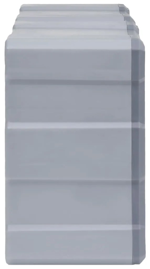 Caixas organizadoras com 12 gavetas 2 pcs 26,5x16x26 cm