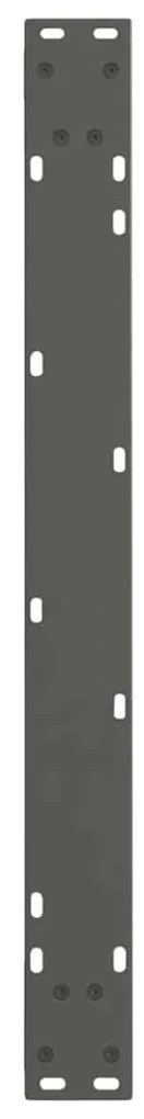 Pés para mesa de jantar em V, 3 peças, antracite, 90x (72-73,3) cm, aç