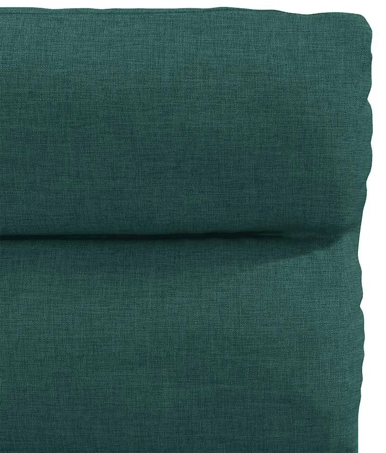 Cadeiras de jantar 2 pcs tecido verde-escuro
