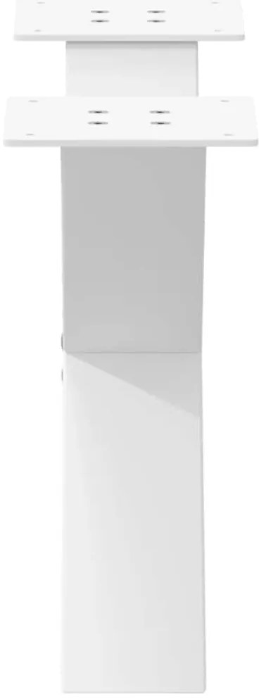 Pés para mesa de centro em formato de X, 2 peças, branco, 60x (30-31)