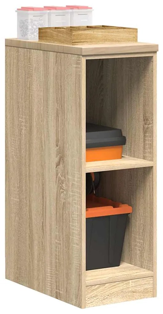 vidaXL Armário de arrumação de garagem carvalho sonoma 30x51x85 cm