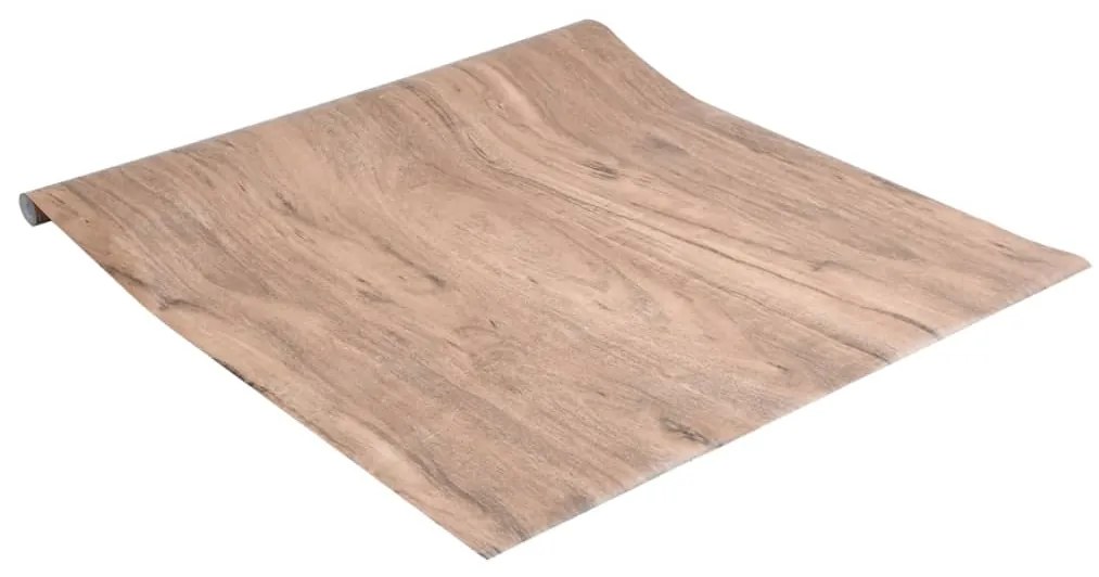 Autocolante para móveis c/ aspeto de madeira 90x500 cm PVC