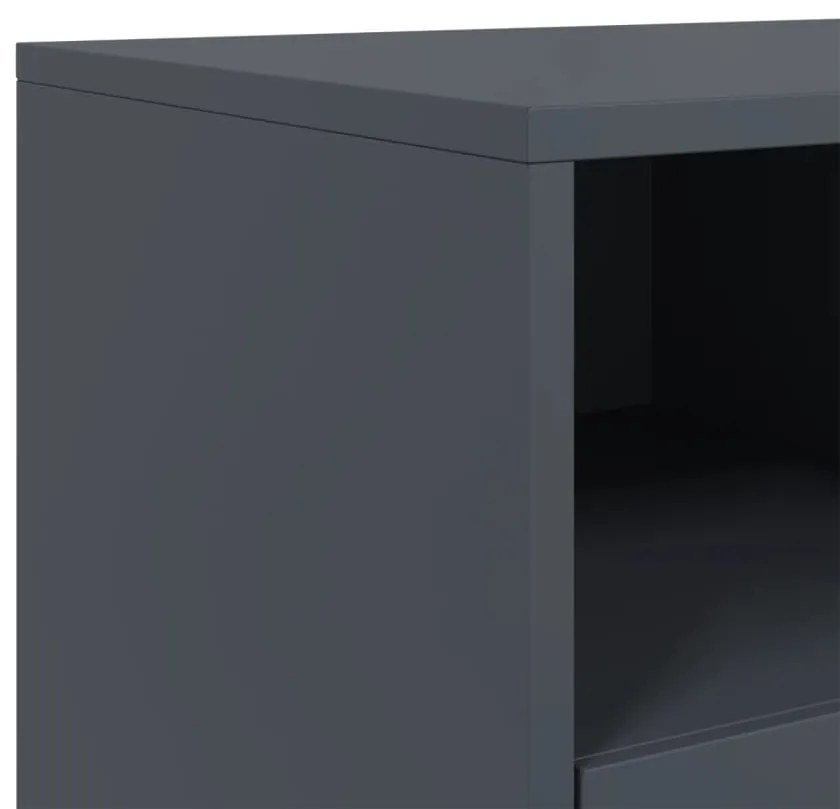 Móvel de TV 68x39x43,5 cm aço antracite