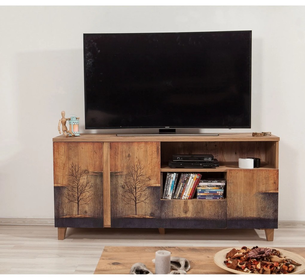 TV Stand Marina – Pinho Atlântico – 160x76x45 cm