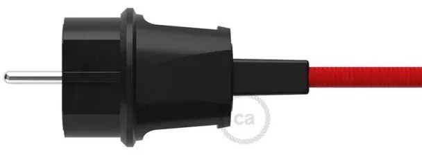Ficha Schuko Preto para cordão de luzes Lumet