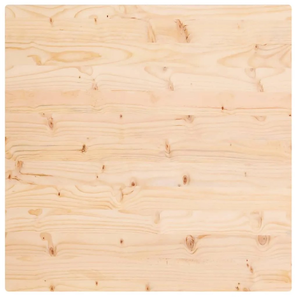 Tampo de mesa quadrado 70x70x2,5 cm pinho maciço