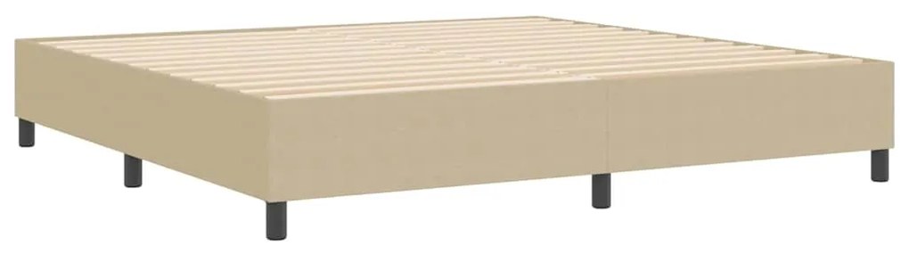 Cama Box Spring vidaXL Verde Claro Cinza 200x200 cm Tecido de Cotelê