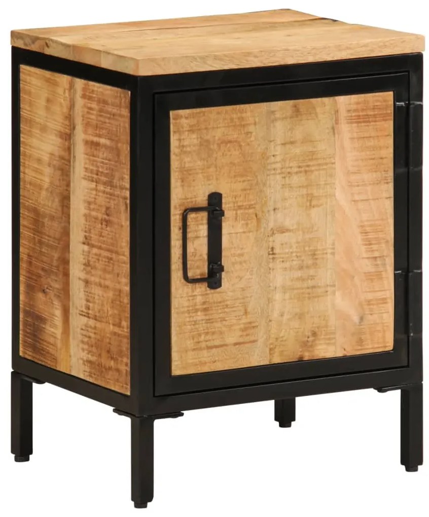 Mesa de cabeceira 40x30x52,5 cm madeira mangueira áspera maciça