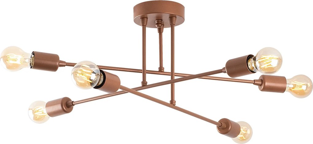 Candeeiro de Teto Fleur – Cobre – 66 x 66 cm