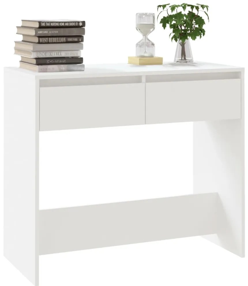 Mesa consola 89x41x76,5 cm derivados de madeira branco