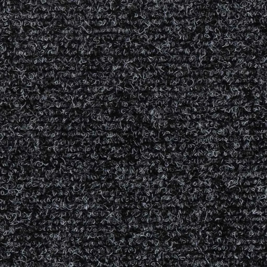 Tapetes de escada adesivos 30 pcs 76x20 cm retangular cinzento