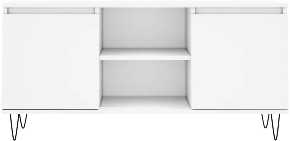 Móvel de TV 104x35x50 cm derivados de madeira branco
