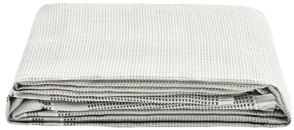 vidaXL Tapete de campismo para tenda 450x300 cm cinzento