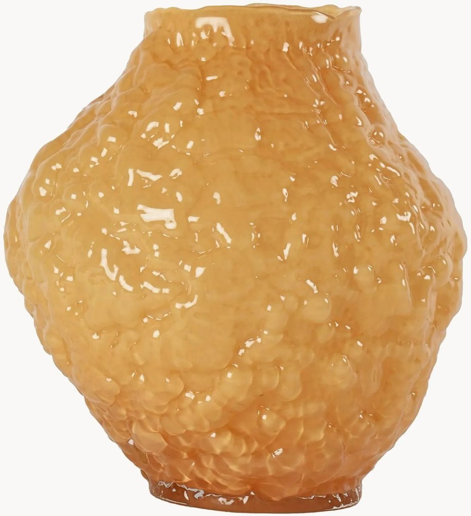 Jarra em vidro artesanal Corallo, Alt 27 cm