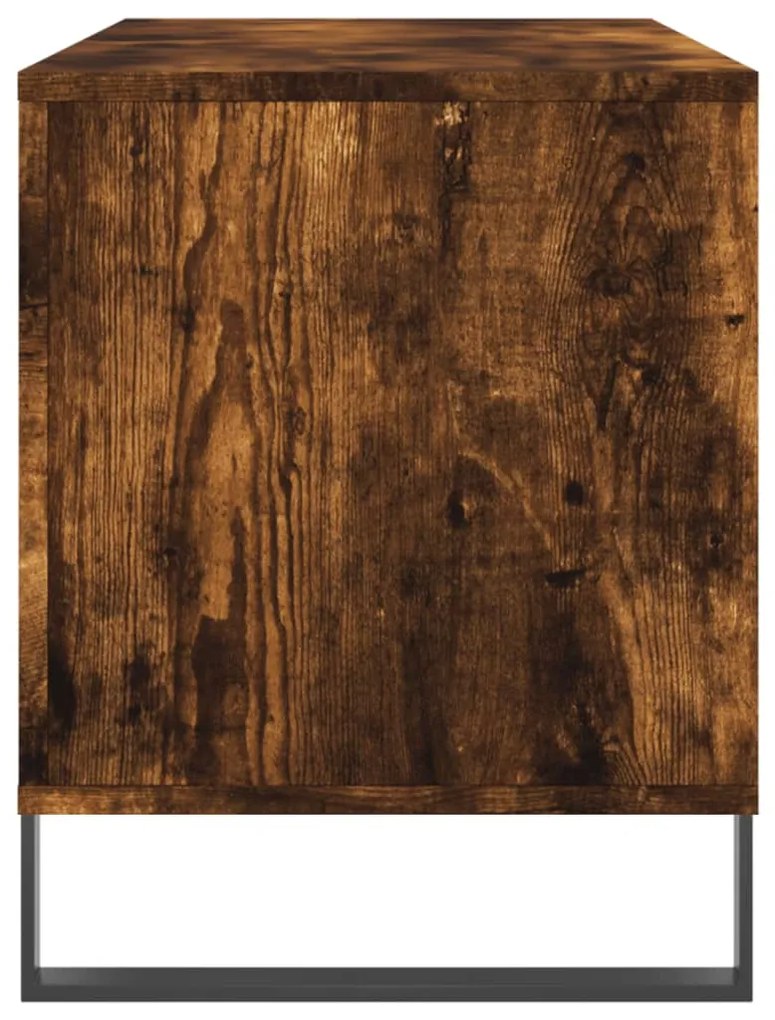 Armário p/ discos 100x38x48 cm deriv. madeira carvalho fumado