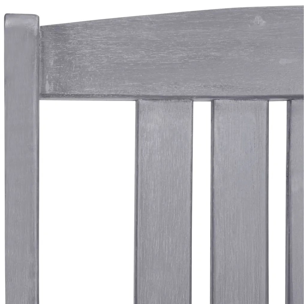 Cadeiras de jardim 4 pcs madeira de acácia maciça cinzento