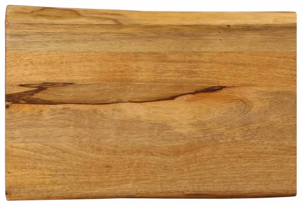 vidaXL Tampo de mesa c/ borda viva 60x40x3,8 cm mangueira maciça