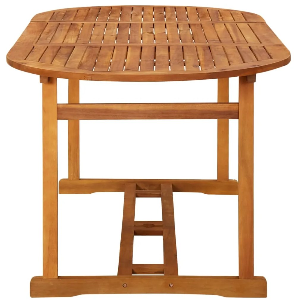 Mesa de jantar p/ jardim 180x90x75 cm madeira de acácia maciça
