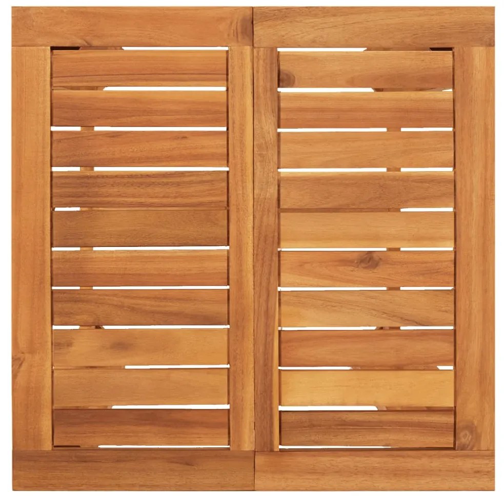 3 pcs conjunto de bar p/ jardim acácia maciça/vime PE castanho