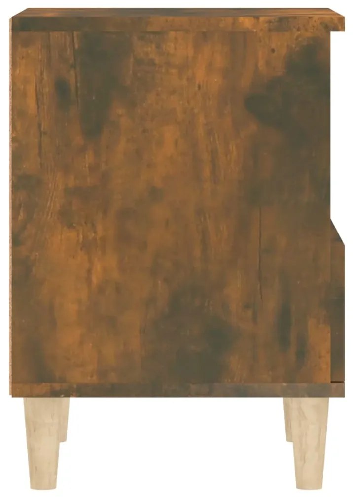 Mesas de cabeceira 2 pcs 40x35x50 cm cor carvalho fumado