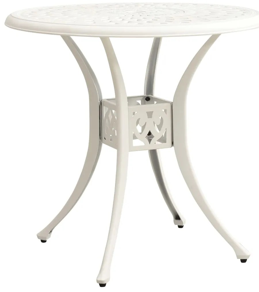 5 pcs conjunto de bistrô alumínio fundido branco