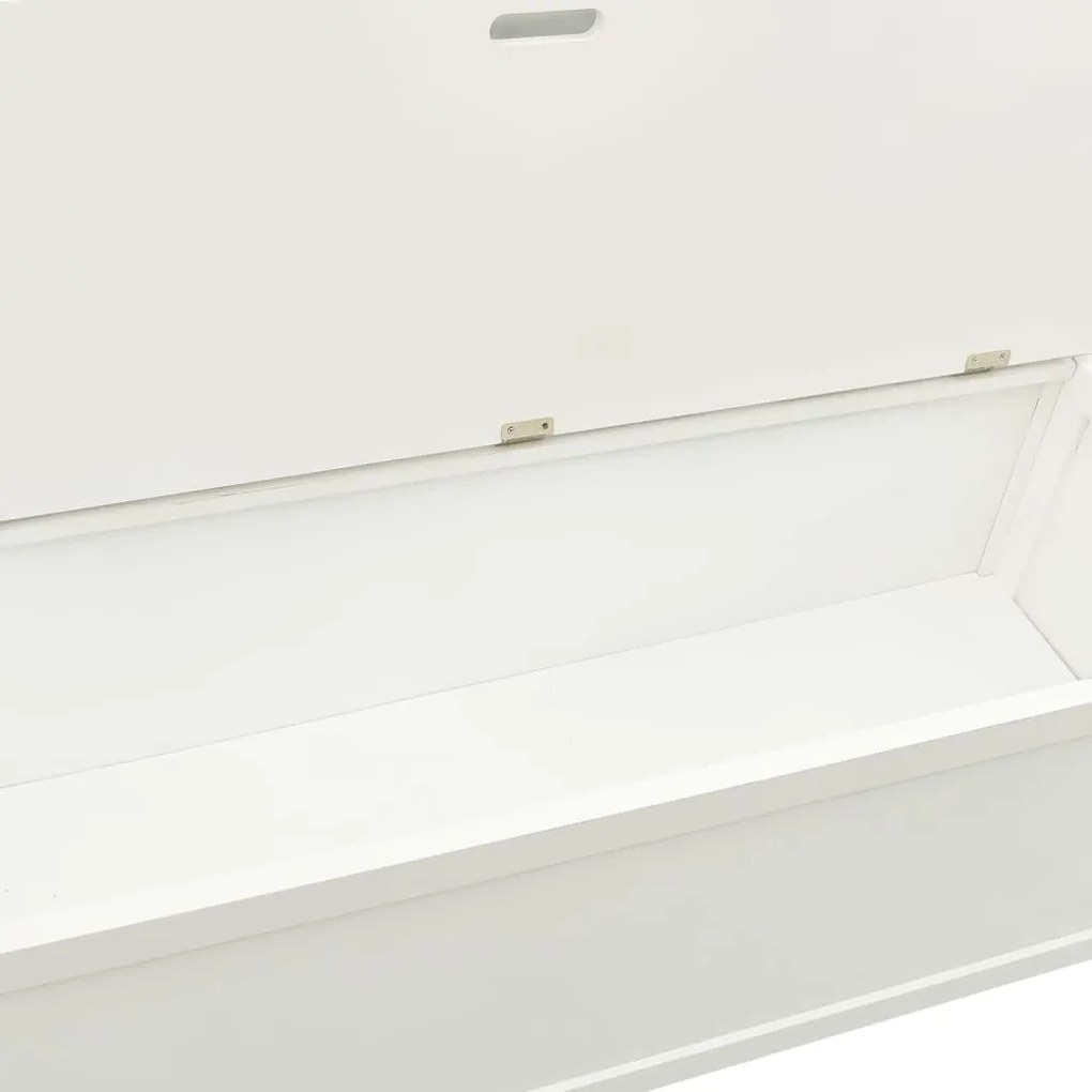 Banco 107x45x75,5 cm madeira de abeto maciça branco