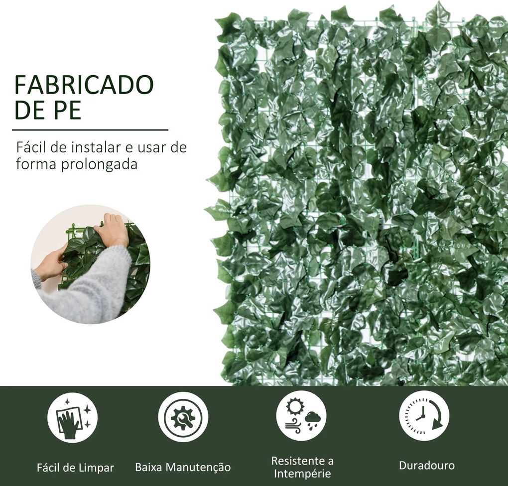 Vedação Artificial em Rolo 3,1,5m Vedação de Privacidade para Balcão J