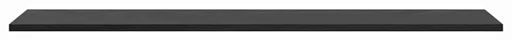 Prancha de Estante para Livros 4 pcs Preto 100 x 40 x 1.5cm