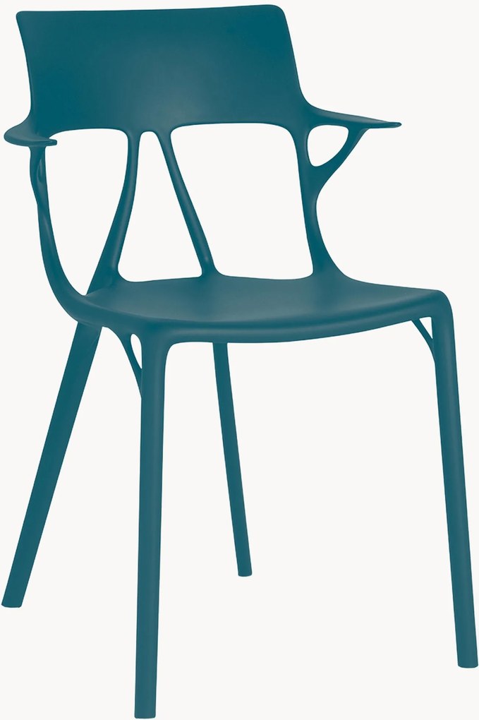 Cadeiras de jardim A. I. com braços, conjunto de 2