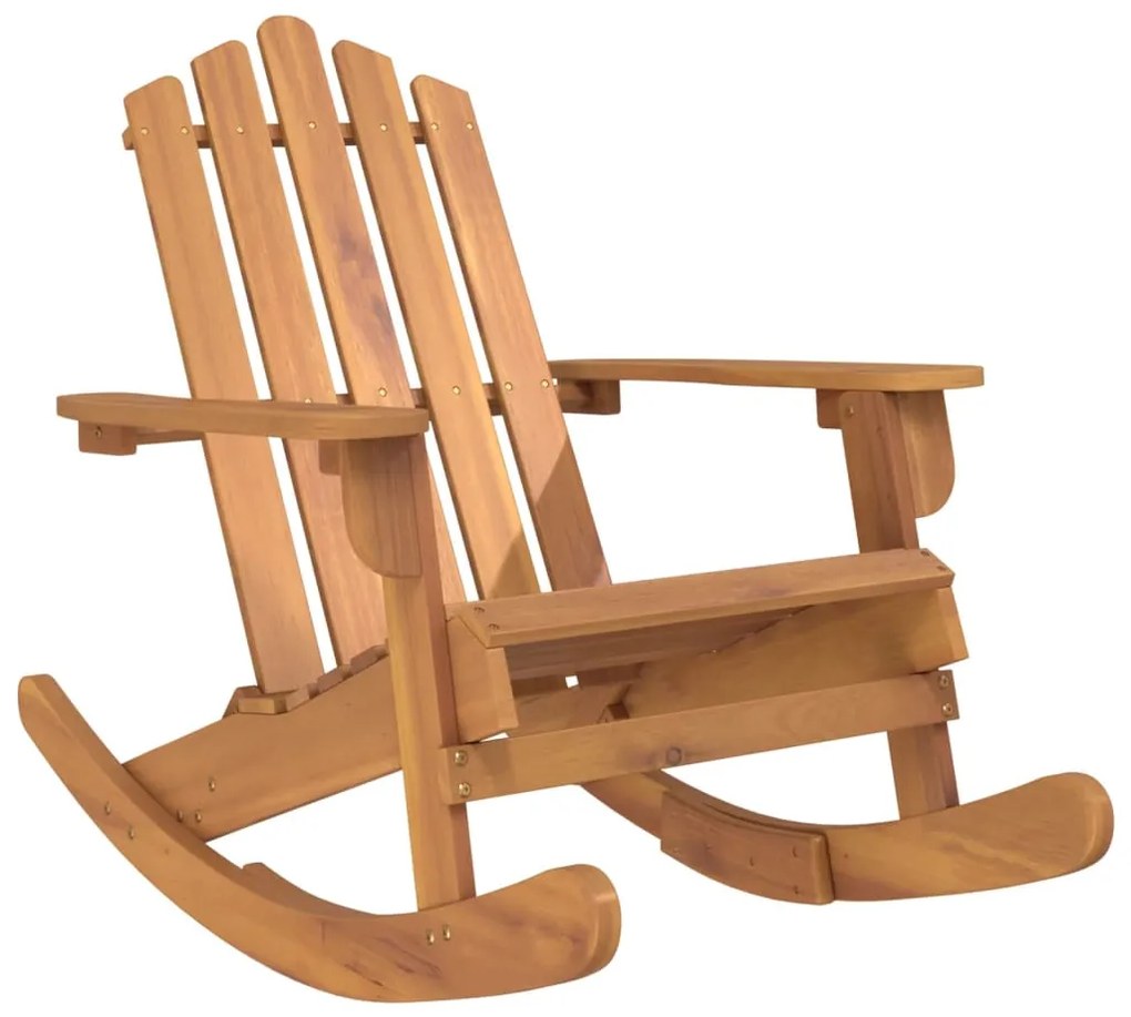 3 pcs conjunto lounge de jardim Adirondack acácia maciça