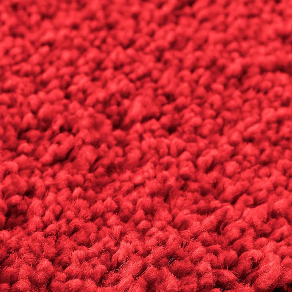 Tapete de Banho Retangular Vermelho 50x80 cm Polipropileno Antiderrapa