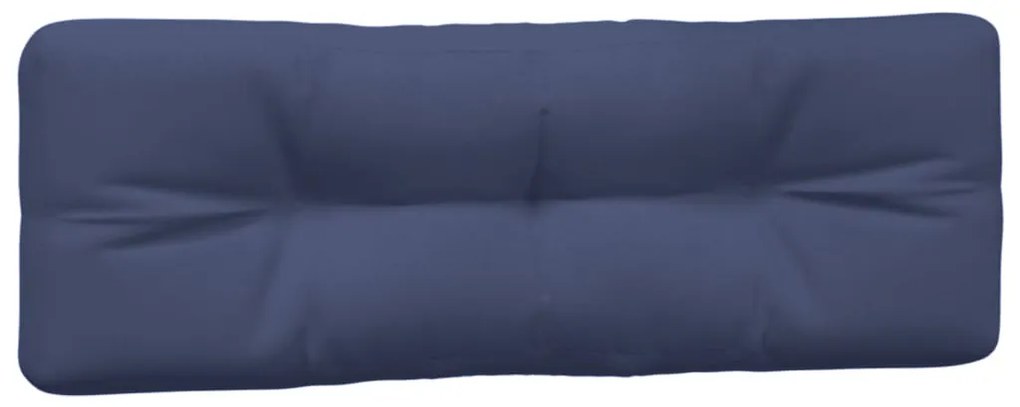 Almofadões para sofá de paletes 2 pcs tecido azul-marinho