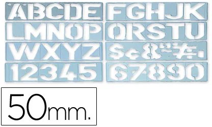 Escantilhao Letras e Numeros 50mm