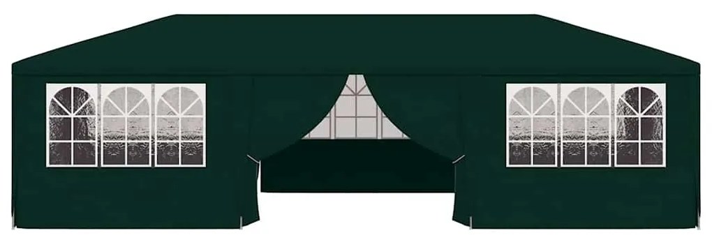 Tenda festas profissional c/ paredes laterais 4x9m 90g/m² verde