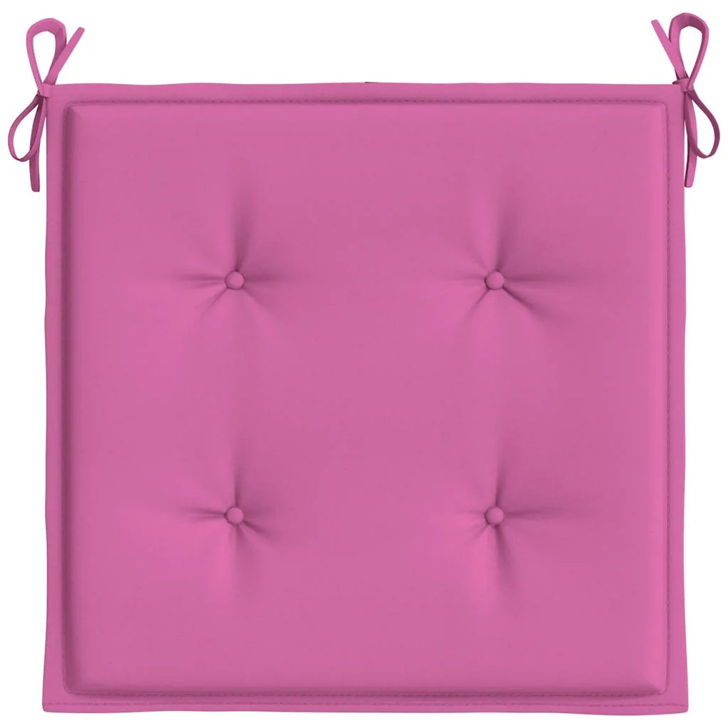 Almofadões p/ cadeira 4pcs 40x40x4 cm tecido rosa